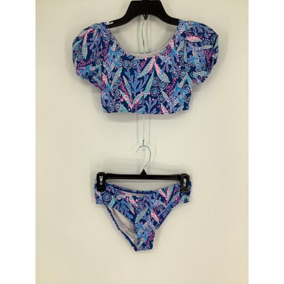 Lilly Pulitzer Girl 14 Barton Blue Star Gazing Arlen Bikini Two Piece Set G35-12 - Picture 3 of 12